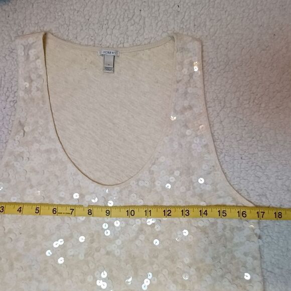 J.Crew Two Tone Sequin Tank. Size M - Picture 6 of 7